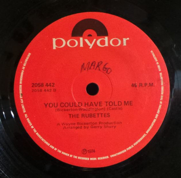 The Rubettes : Sugar Baby Love (7", Single)