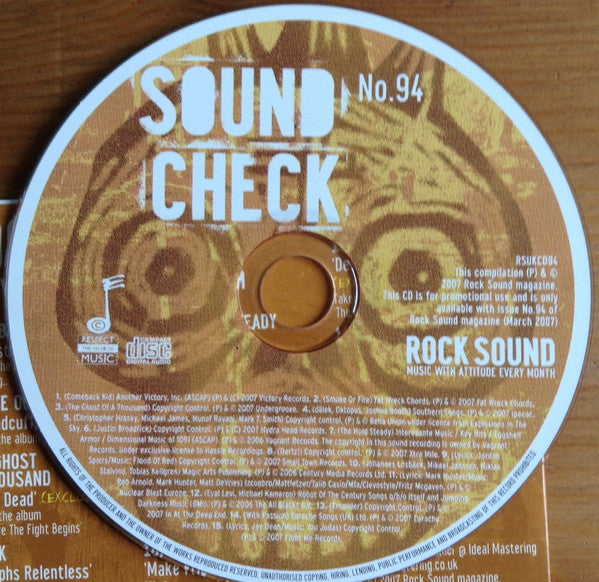 Various : Sound Check No. 94 (CD, Promo, Smplr)