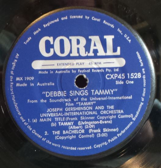 Debbie Reynolds : Debbie Sings Tammy (7", EP)