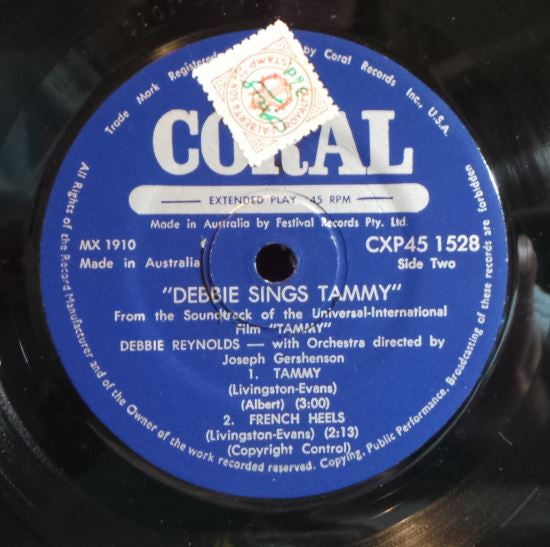Debbie Reynolds : Debbie Sings Tammy (7", EP)