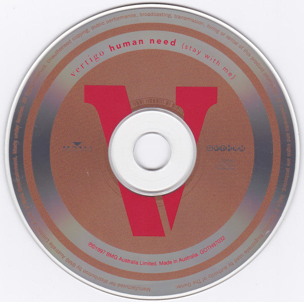 Invertigo (2) : Human Need (Stay With Me) (CD, Single)