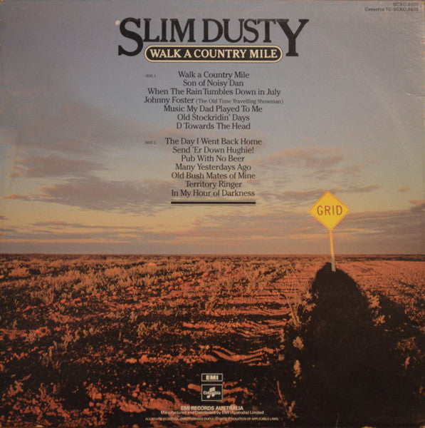 Slim Dusty : Walk A Country Mile (LP, Album)