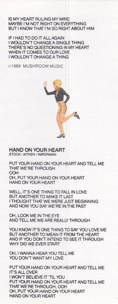 Kylie Minogue : Enjoy Yourself (Cass, Album)