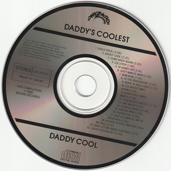 Daddy Cool (5) : Daddy's Coolest - The 20 Greatest Hits Of Daddy Cool (CD, Comp)
