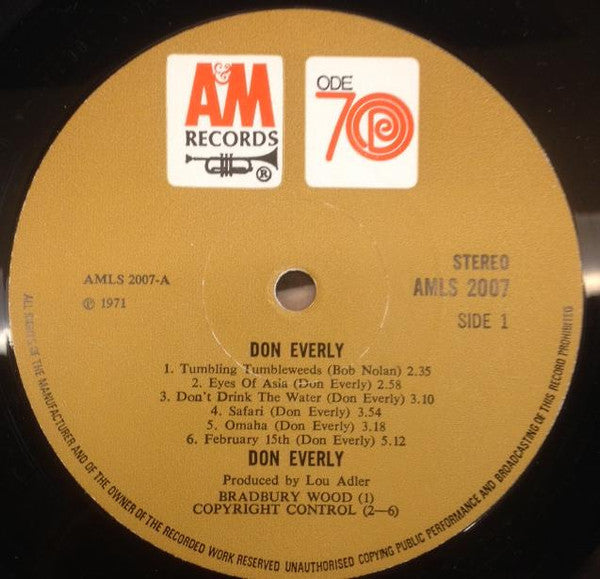 Don Everly : Don Everly (LP, Album)