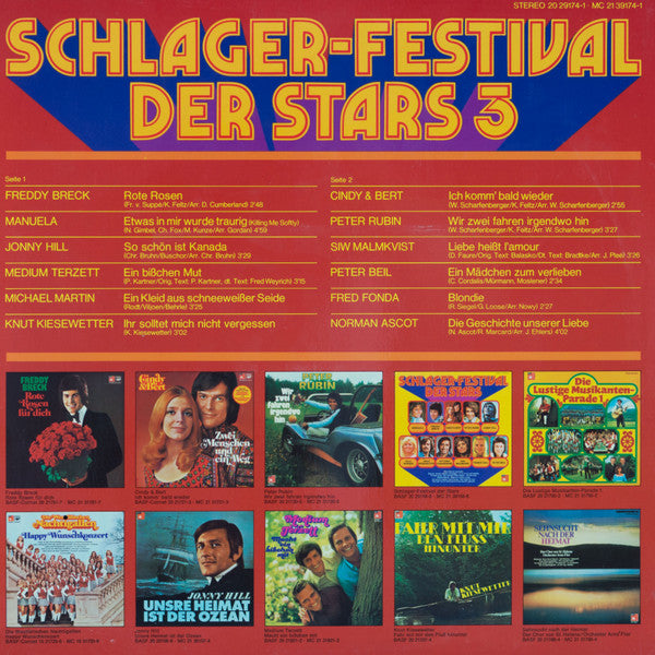 Various : Schlager-Festival Der Stars 3 (LP, Comp)