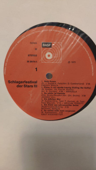 Various : Schlager-Festival Der Stars 3 (LP, Comp)
