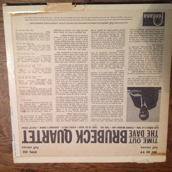 The Dave Brubeck Quartet : Time Out (LP, Album)