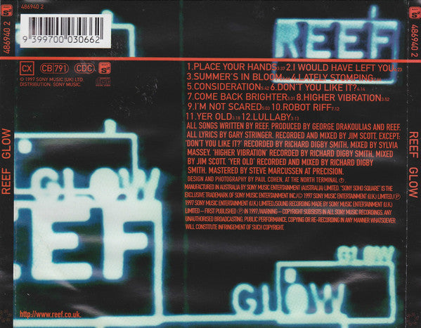 Reef : Glow (CD, Album)
