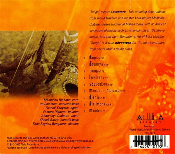 Mamadou Diabate : Tunga (CD, Album)