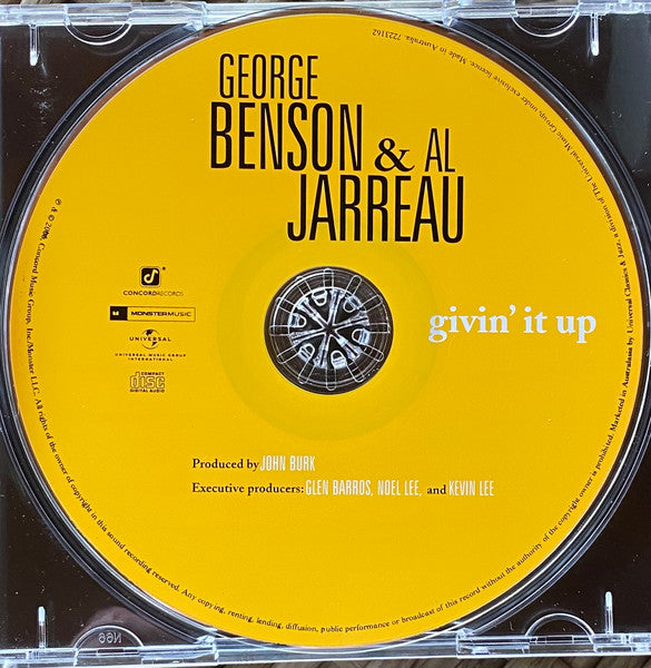 George Benson & Al Jarreau : Givin' It Up (CD, Album)