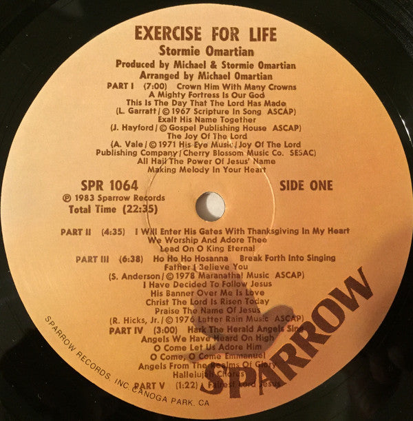 Stormie Omartian : Exercise For Life (LP, Album)