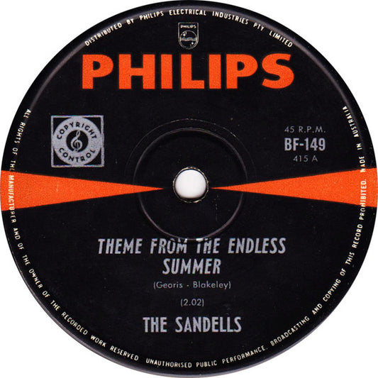 The Sandells* : Theme From The Endless Summer (7", Single)