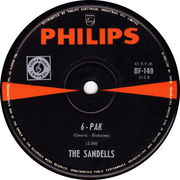 The Sandells* : Theme From The Endless Summer (7", Single)