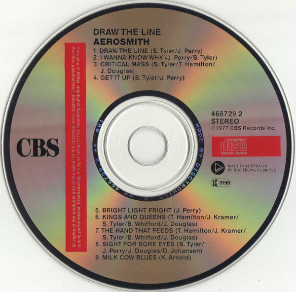 Aerosmith : Draw The Line (CD, Album, RE)