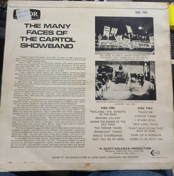 The Capitol Showband : The Many Faces Of Irelands Capitol Showband (LP, Album, Mono)