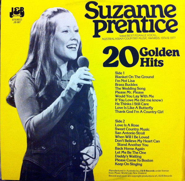 Suzanne Prentice : 20 Golden Hits (LP, Comp)