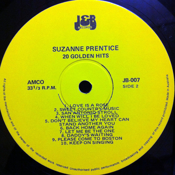 Suzanne Prentice : 20 Golden Hits (LP, Comp)