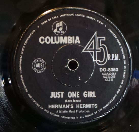 Herman's Hermits : Sleepy Joe (7", Single)