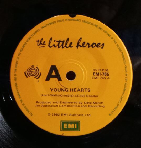 The Little Heroes* : Young Hearts (7", Single)