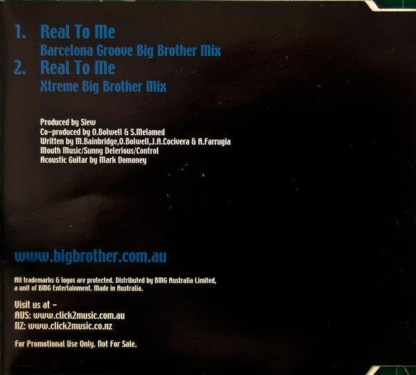 Lydia Denker : Real To Me (CD, Single, Promo)