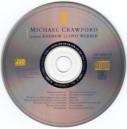 Michael Crawford : Michael Crawford Performs Andrew Lloyd Webber (CD, Album)
