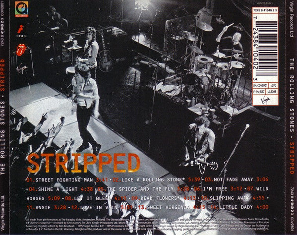 The Rolling Stones : Stripped (CD, Album, Enh)