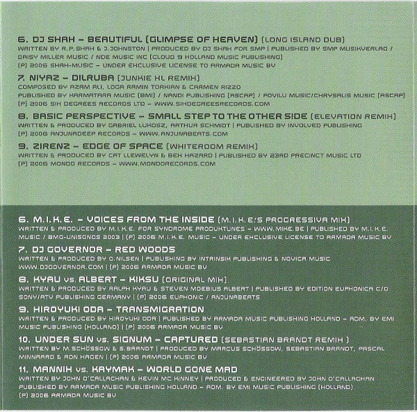 Armin van Buuren : A State Of Trance 2006 (2xCD, Comp, Mixed)