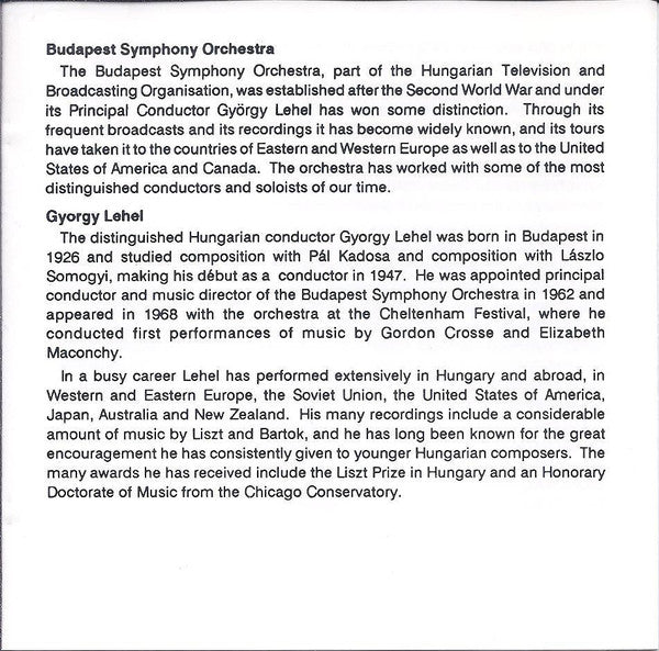 Sergei Vasilyevich Rachmaninoff, Jenö Jandó, Budapest Symphony Orchestra, György Lehel : Piano Concerto No. 2 • Rhapsody On A Theme Of Paganini (CD, Album, RE)