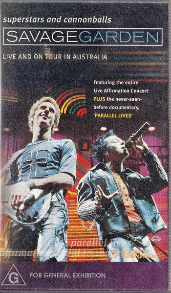 Savage Garden : Superstars And Cannonballs (Live And On Tour In Australia) (VHS, PAL)