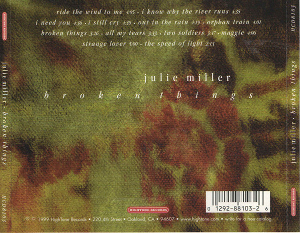 Julie Miller : Broken Things (CD, Album)