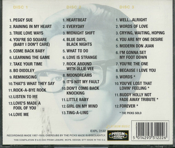 Buddy Holly  And  The Picks : The Very Best Of Buddy Holly And The Picks (3xCD, Comp, P/Unofficial)
