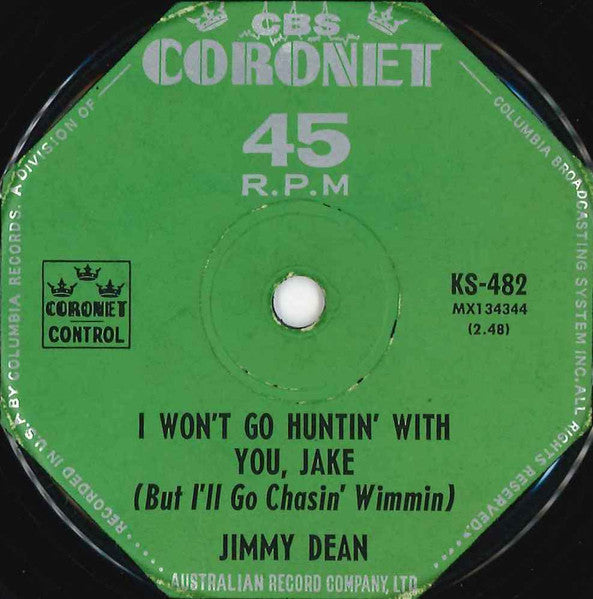 Jimmy Dean : Big Bad John (7", Single, Mono)