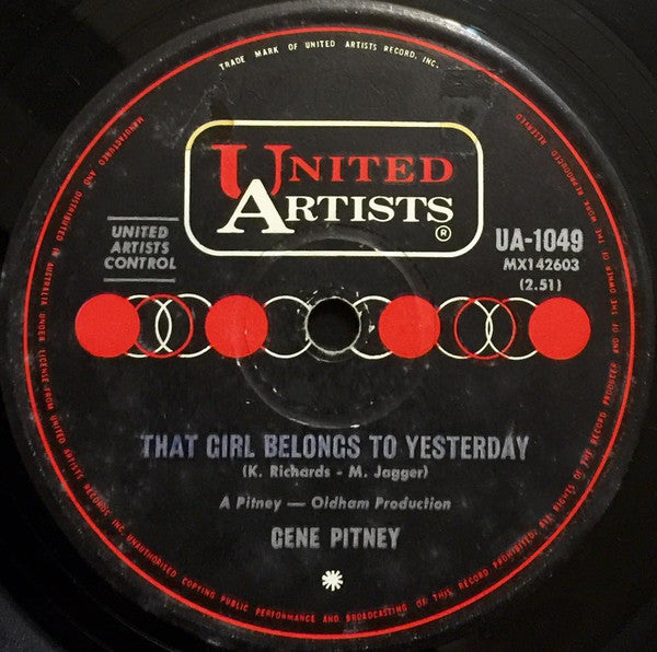 Gene Pitney : Who Needs it (7", Single, Mono)
