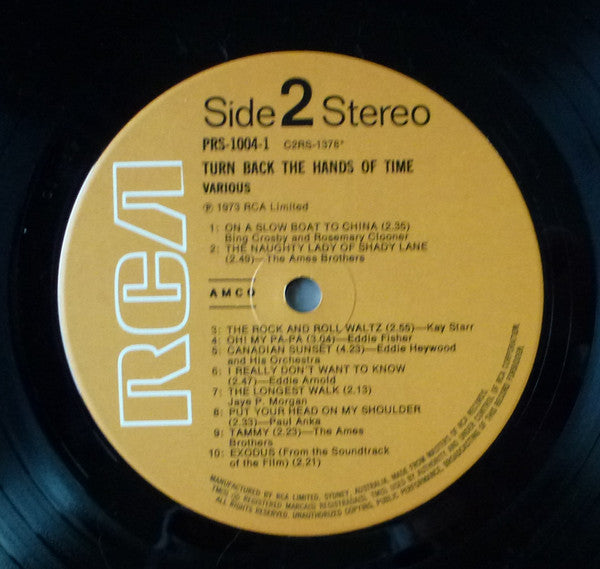 Various : Turn Back The Hands Of Time (2xLP, Comp)