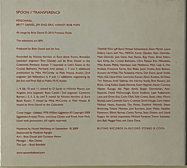 Spoon : Transference (CD, Album, Dig)