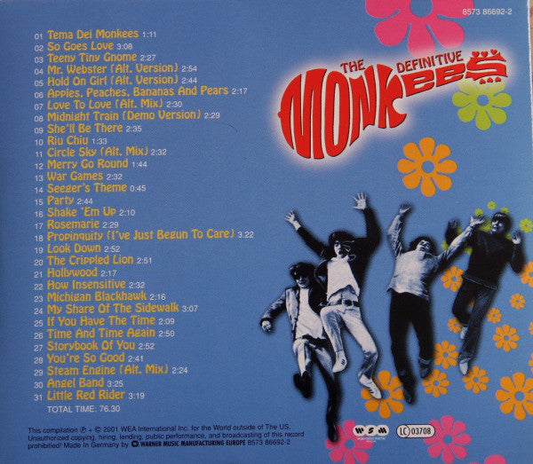 The Monkees : The Definitive Monkees (2xCD, Comp, Ltd)
