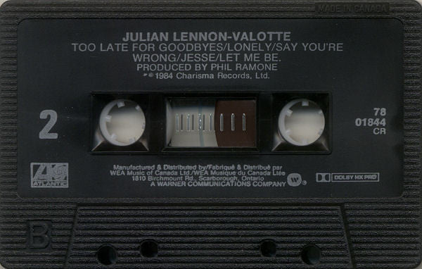Julian Lennon : Valotte (Cass, Album, Dol)