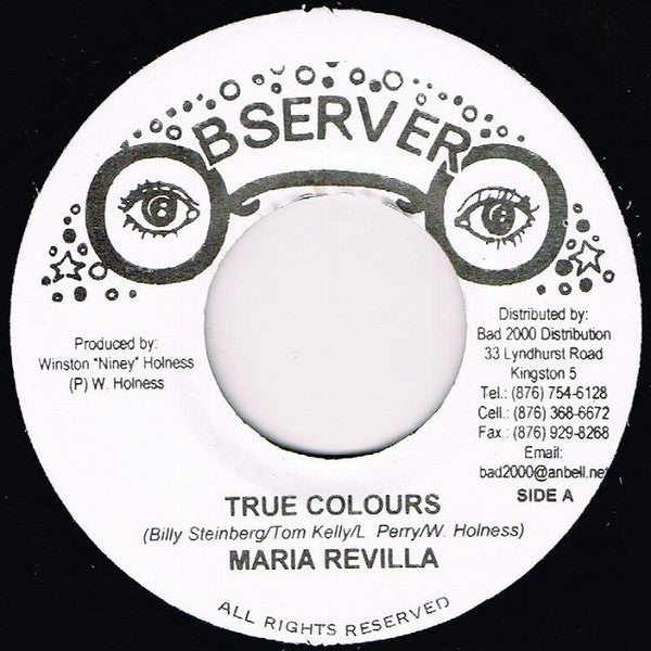 Maria Revilla / Upsetter* & The Observer* : True Colours / Version With Lotion (7")