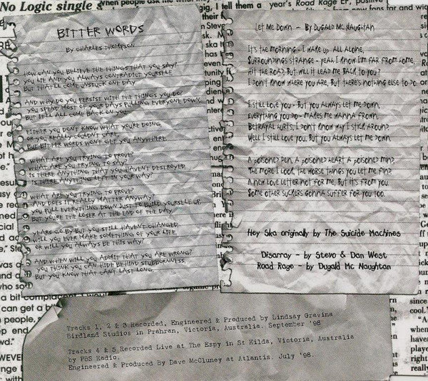 Area-7 : Bitter Words (CD, Single)