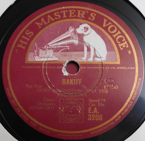 Duke Ellington And His Orchestra : John Hardy's Wife / Bakiff (Shellac, 10")