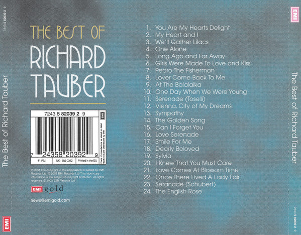 Richard Tauber : The Best Of (CD, Comp)