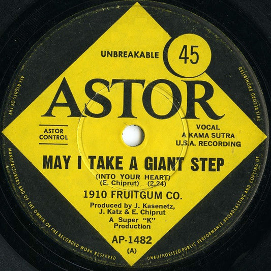 1910 Fruitgum Company : May I Take A Giant Step (Into Your Heart) (7", Single)