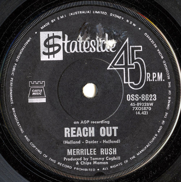 Merrilee Rush : Reach Out (7", Single)