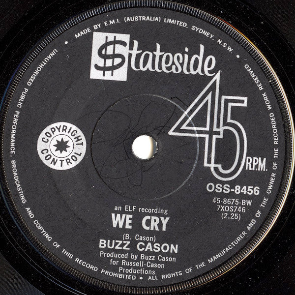 Buzz Cason : Adam & Eve / We Cry (7", Single)