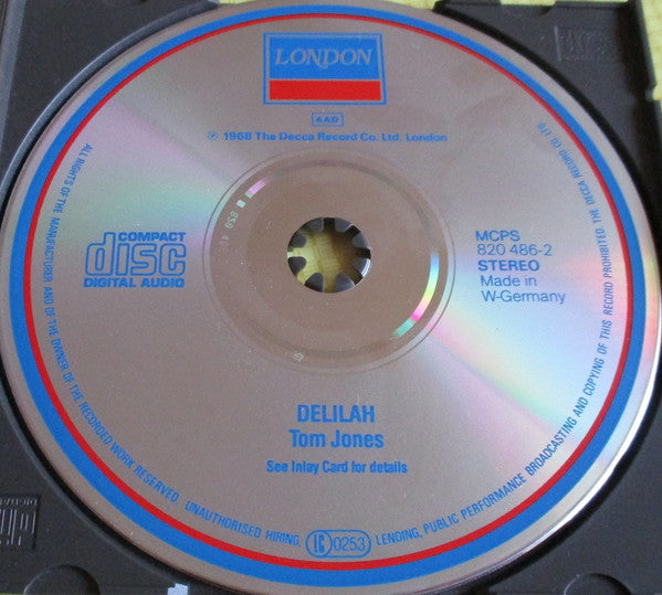 Tom Jones : Delilah (CD, Album, RE)