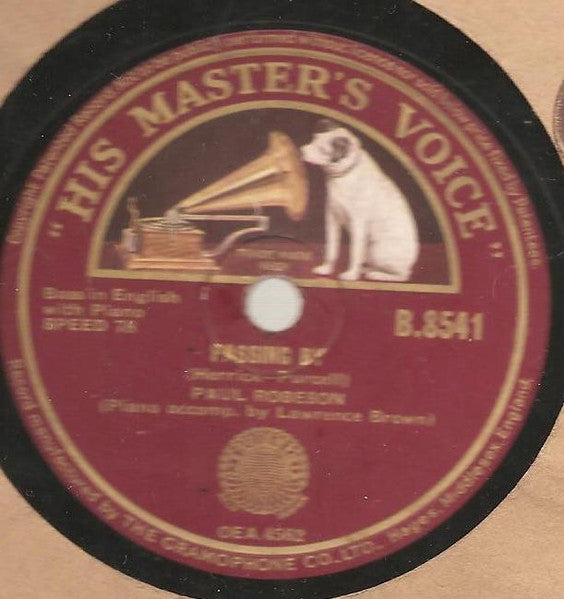 Paul Robeson : No! John No! / Passing By (Shellac, 10")