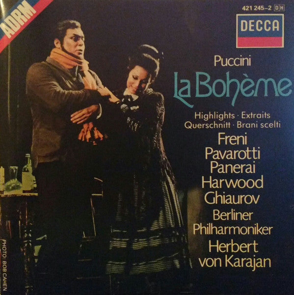 Puccini*, Orchester Der Deutschen Oper Berlin, Berliner Philharmoniker, Herbert von Karajan : La Bohème - Highlights (CD, RM)