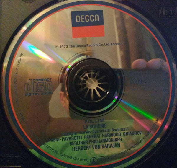Puccini*, Orchester Der Deutschen Oper Berlin, Berliner Philharmoniker, Herbert von Karajan : La Bohème - Highlights (CD, RM)