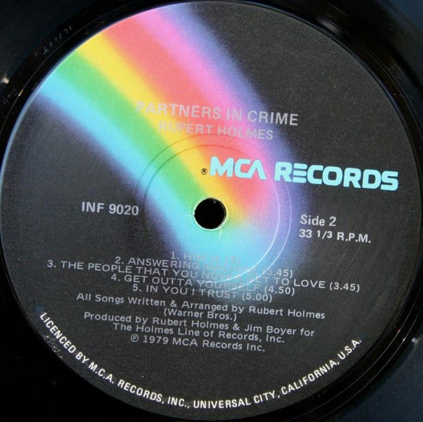 Rupert Holmes : Partners In Crime (LP, Album)